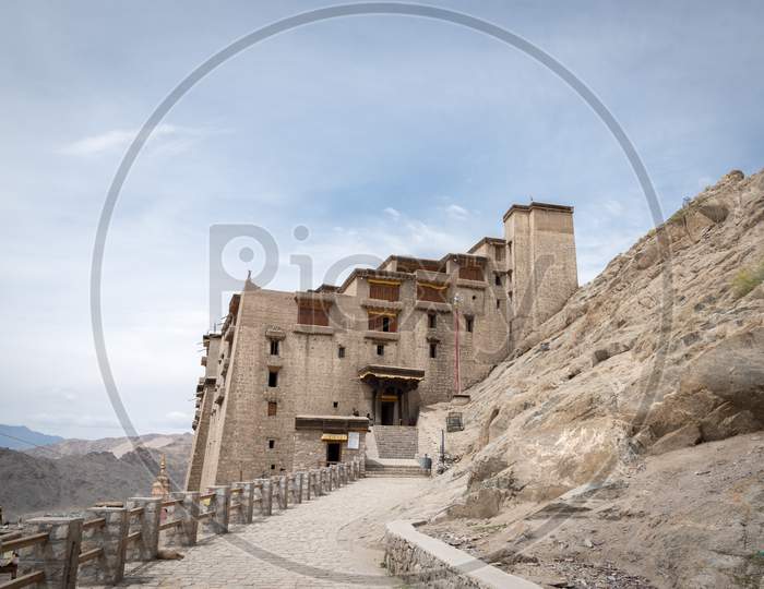 View of the Leh palace in Leh, Ladakh
