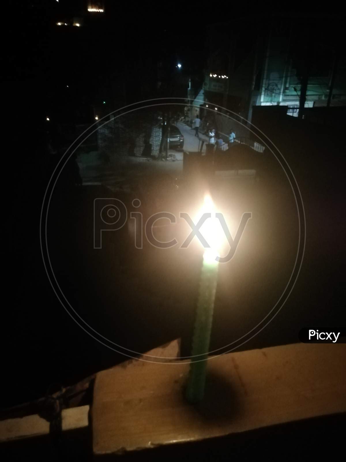 Close up of a candle light lit on 5th April 2020