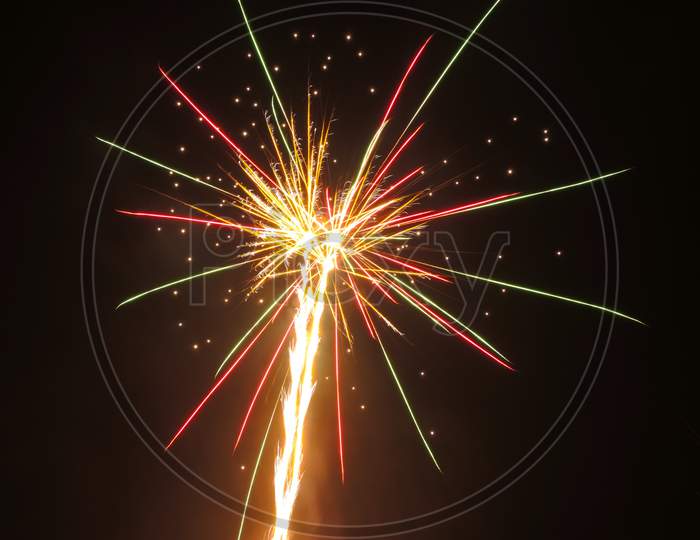 new year fireworks celebration concept