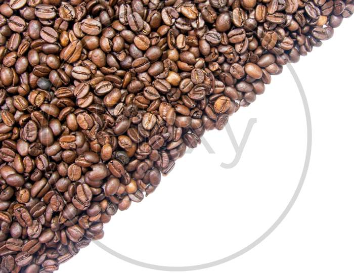 coffee half background diagonal pattern