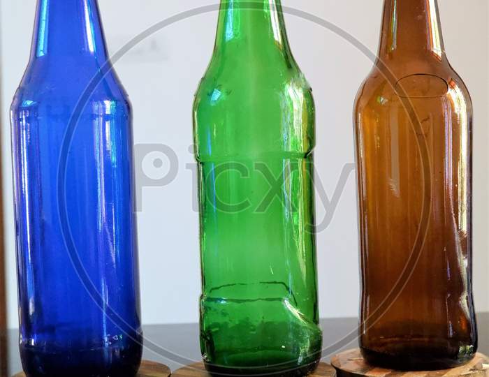 Download Image Of Different Color Beautiful Beer Bottles In White Background Ot109960 Picxy PSD Mockup Templates