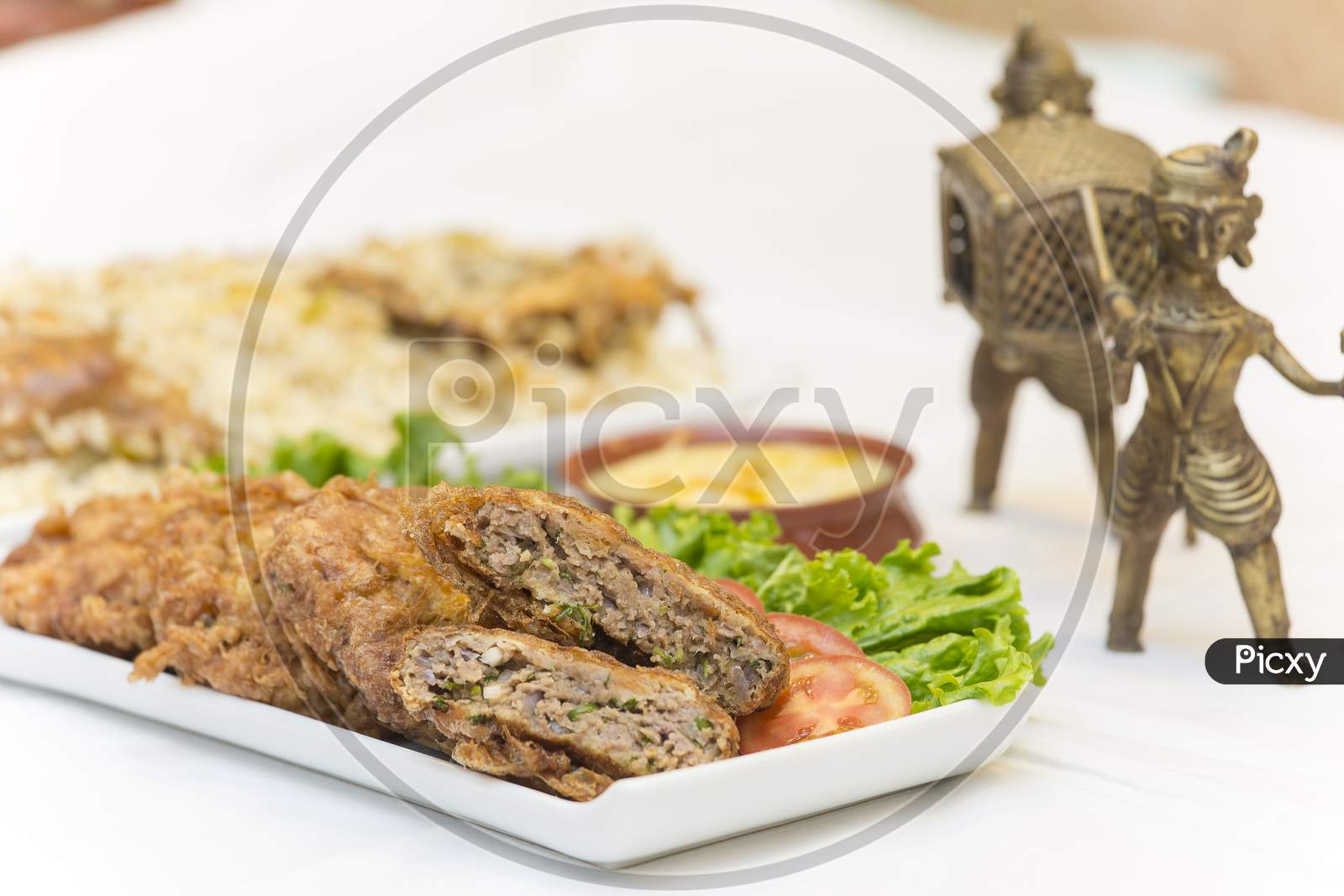 Nawabi Food – Mutton Tikka Kebabs. These Types Of Food Are Too Flavorful And Delicious.