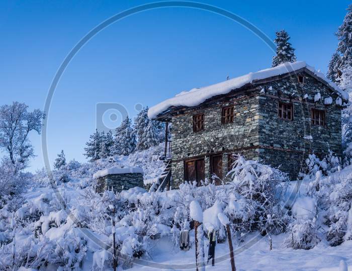A house in snow