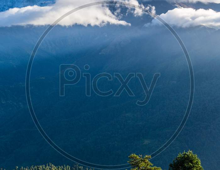 Annapurna mountain range from Poon hill