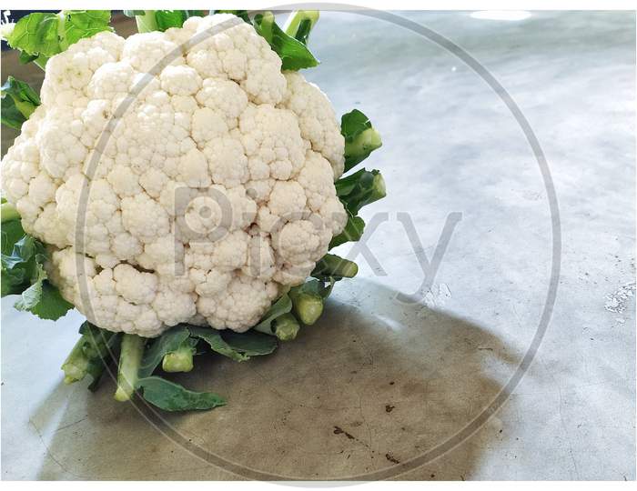 Closeup of Indian cauliflower.