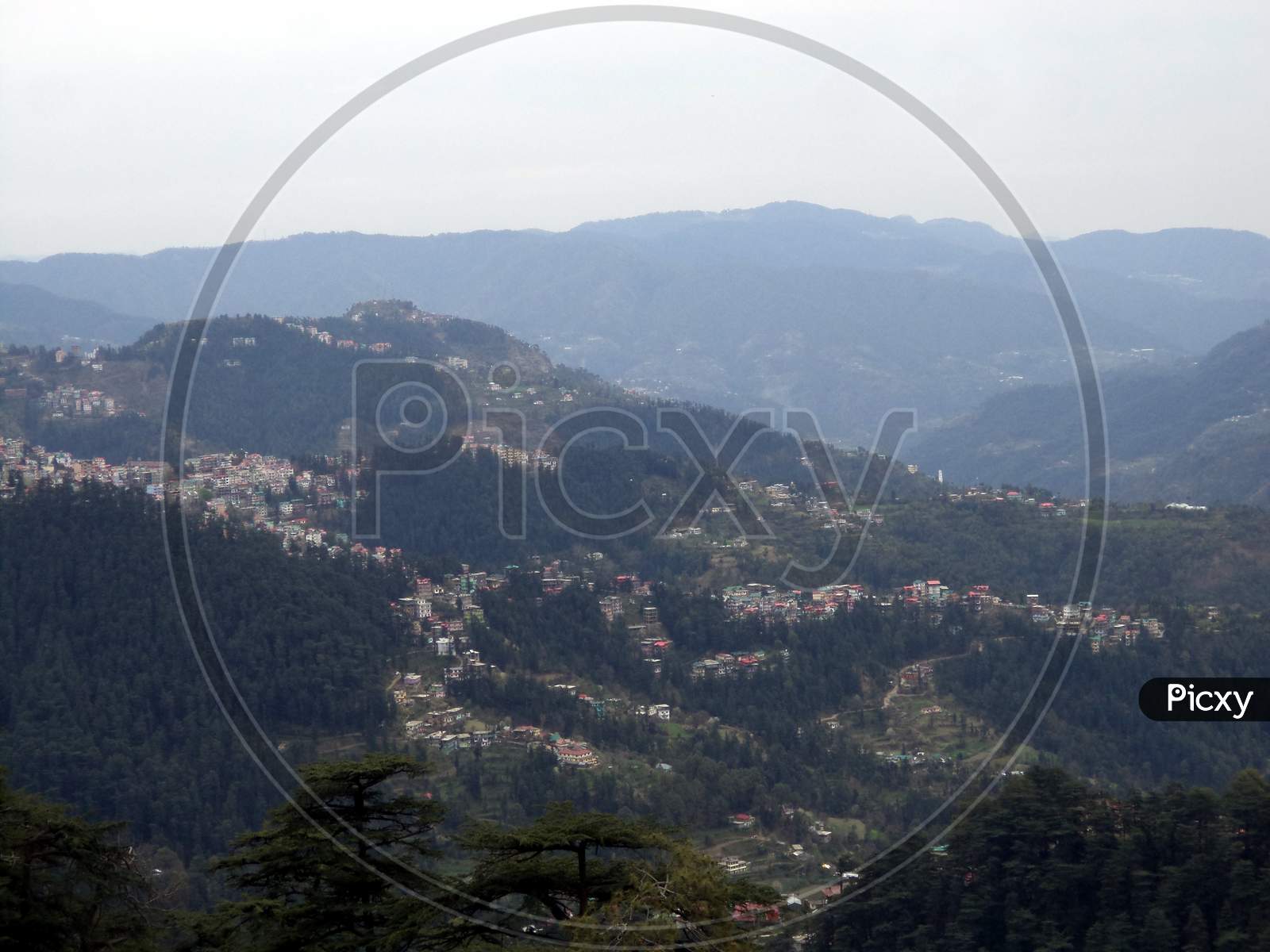 Picturesque view of Shimla