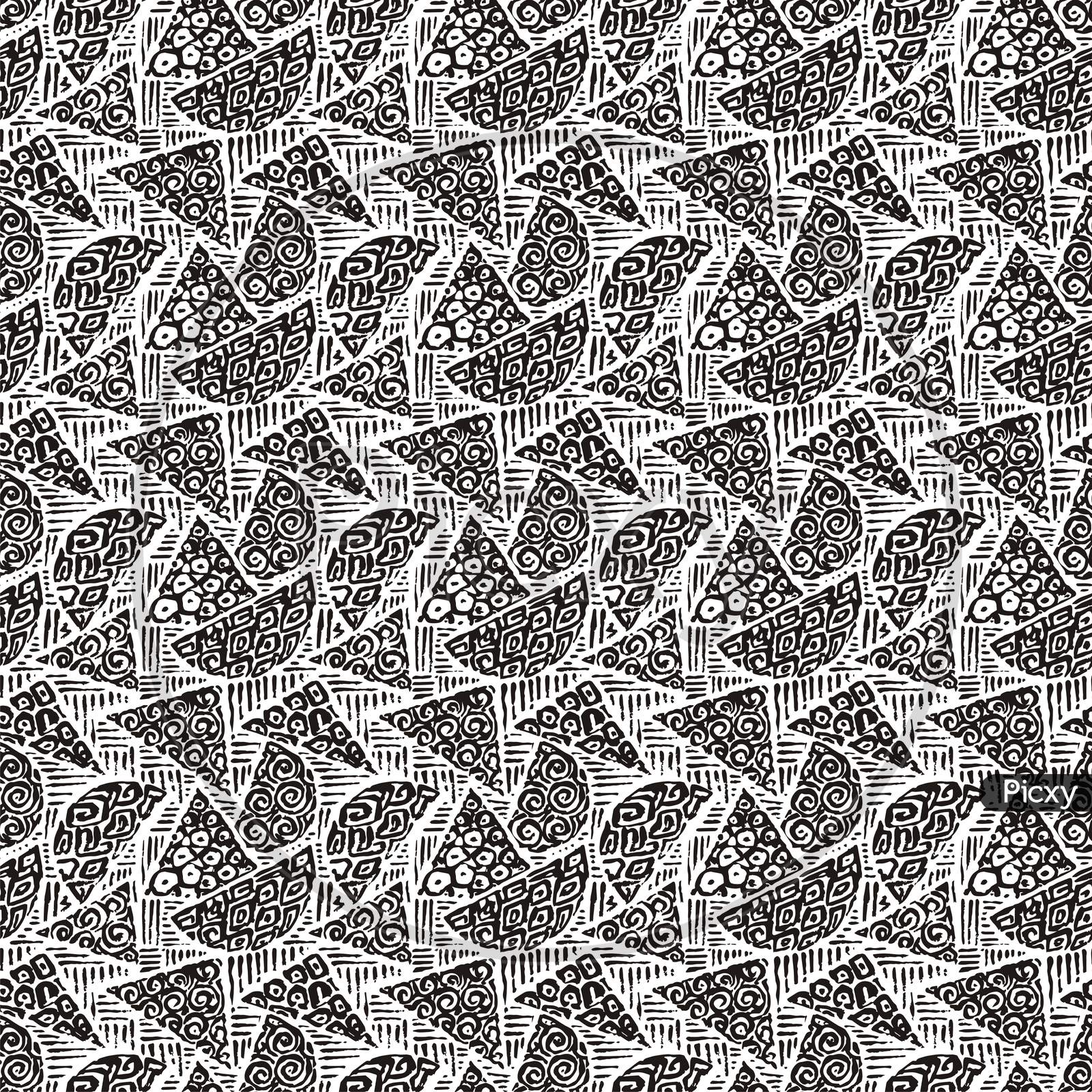 Seamless Pattern In One Colour