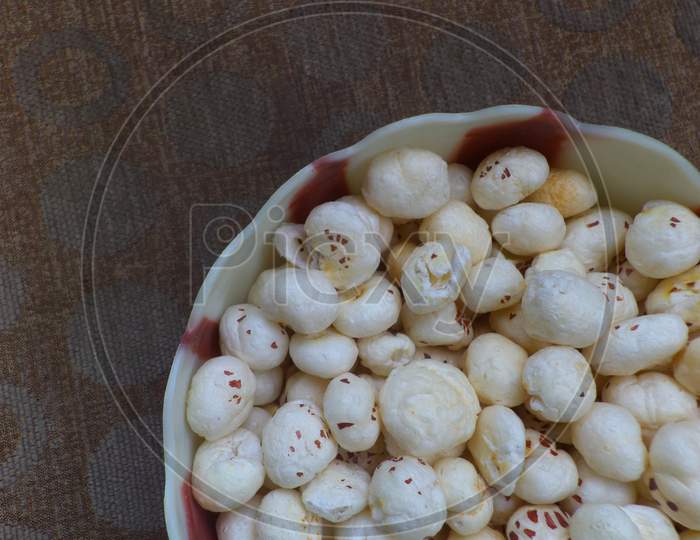 Closeup of Lotus Seeds in a bowl