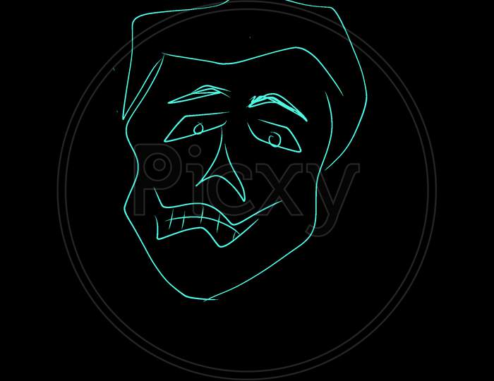 Art Graphic  Fictional Head Angry face Illustration Sketch