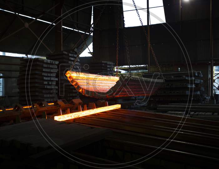From Metal Scrap To Iron And Iron Rod Making Steel Factory At Demra, Dhaka, Bangladesh.