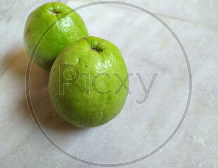Guava, a healthy fruit on floor.
