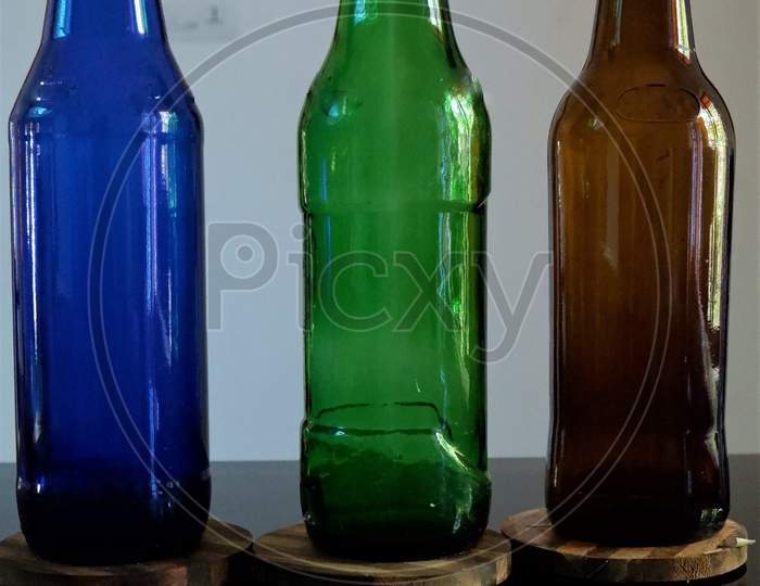 Download Image Of Different Color Beautiful Beer Bottles In White Background Ot109960 Picxy PSD Mockup Templates