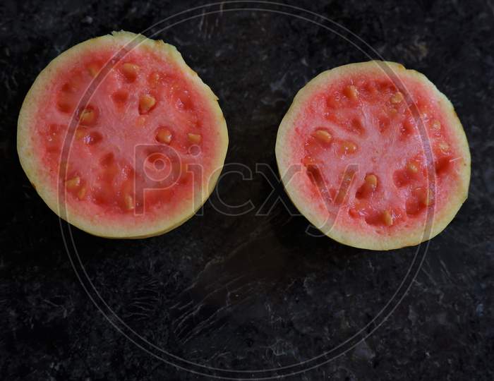 slice of red type guva