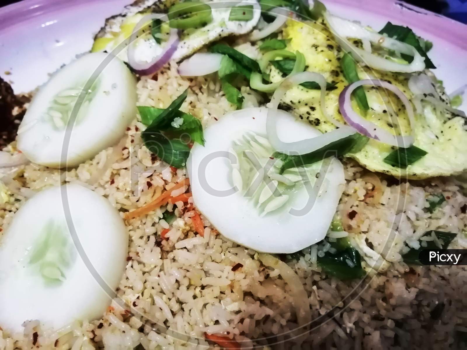 One Of The Regional Food Fried Rice Of Srilankan