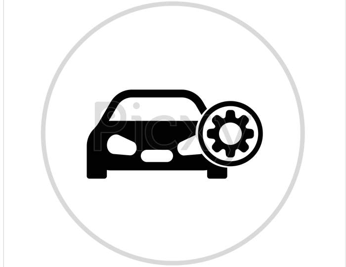 car repair icon,vector best flat car icon.