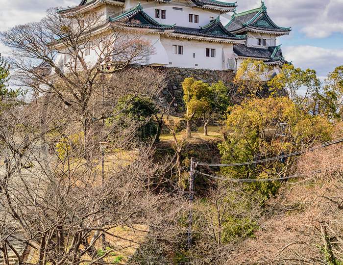 Wakayama Castle, Old Historic Japanese Castle In Wakayama City, Kansai, Japan