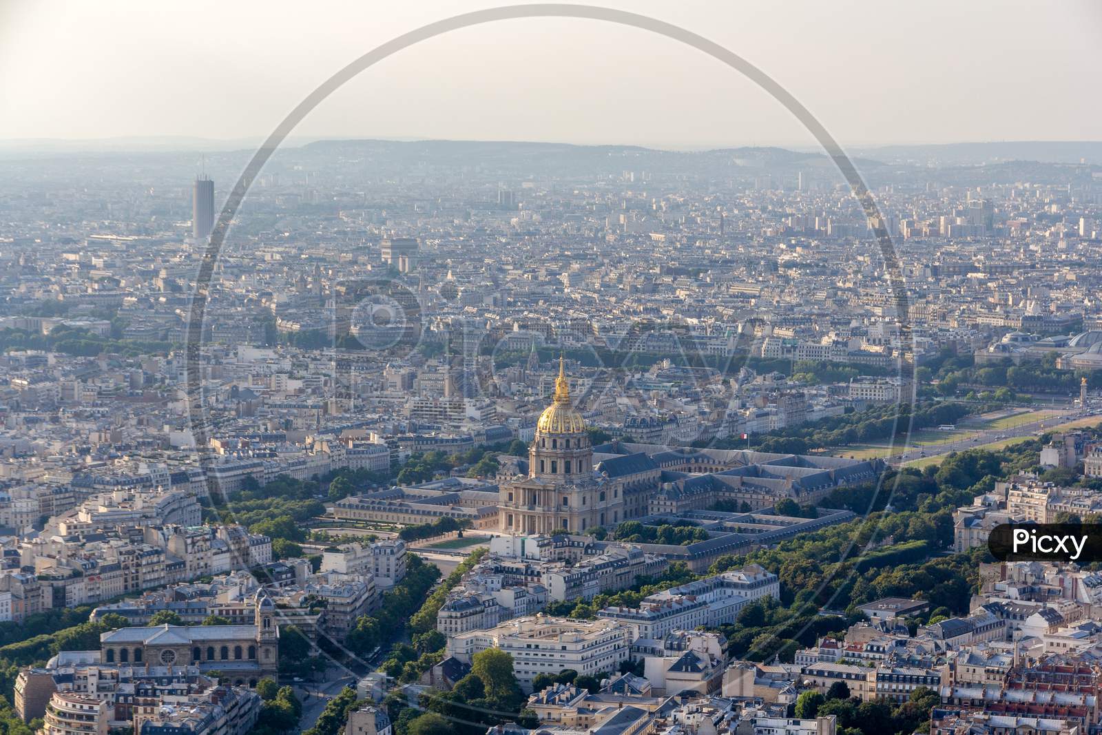View Of Les Invalides From Montparnasse Tower - Paris, France