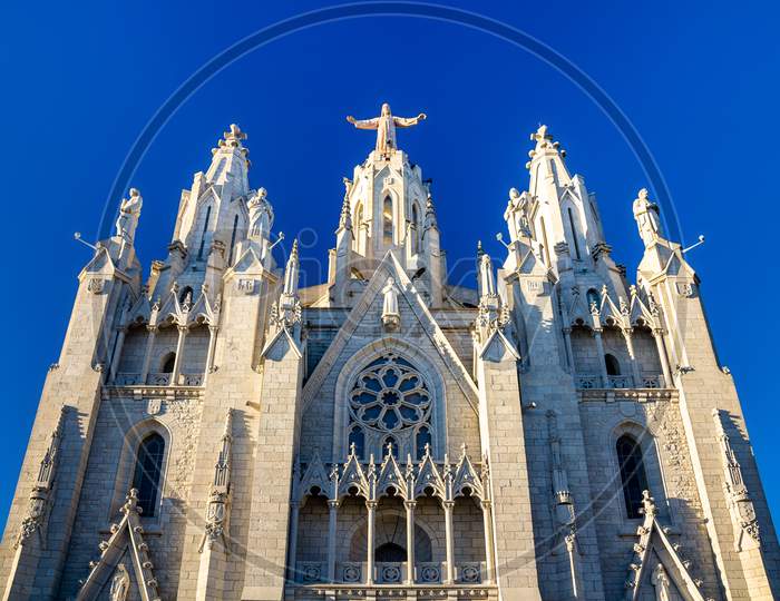 Expiatory Church Of The Sacred Heart Of Jesus In Barcelona, Spai
