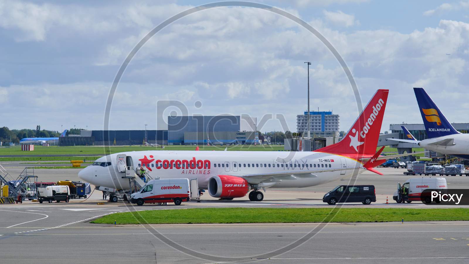 Corendon Airlines Boeing 737 Max 8 At Amsterdam Airport Schiphol In Amsterdam, Netherlands
