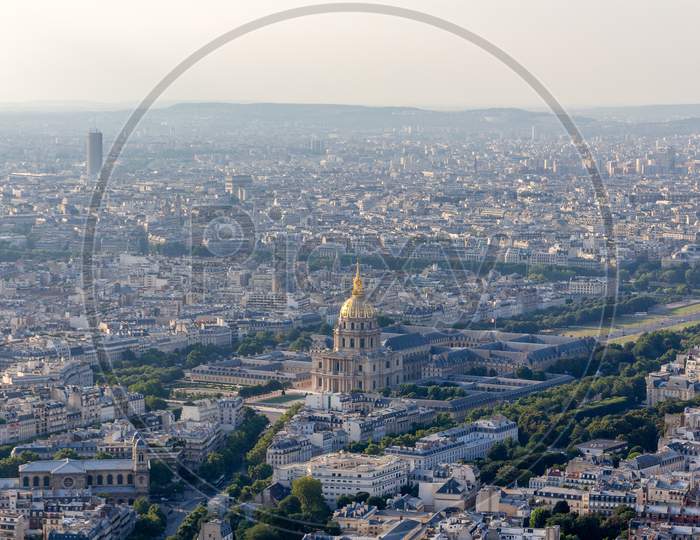 View Of Les Invalides From Montparnasse Tower - Paris, France