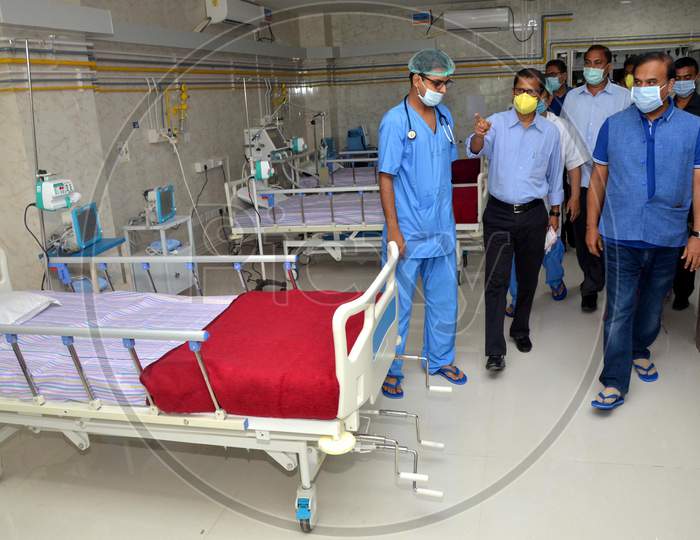 Assam Health And Family Welfare Minister Himanta Biswa Sarma Inaugurates 50-Bed Fully Functional ICU, At Jorhat Medical College & Hospital (Jmch), During Nationwide Lockdown Amidst Coronavirus Or COVID-19 Pandemic In Jorhat, Assam On Monday, May 11, 2020.