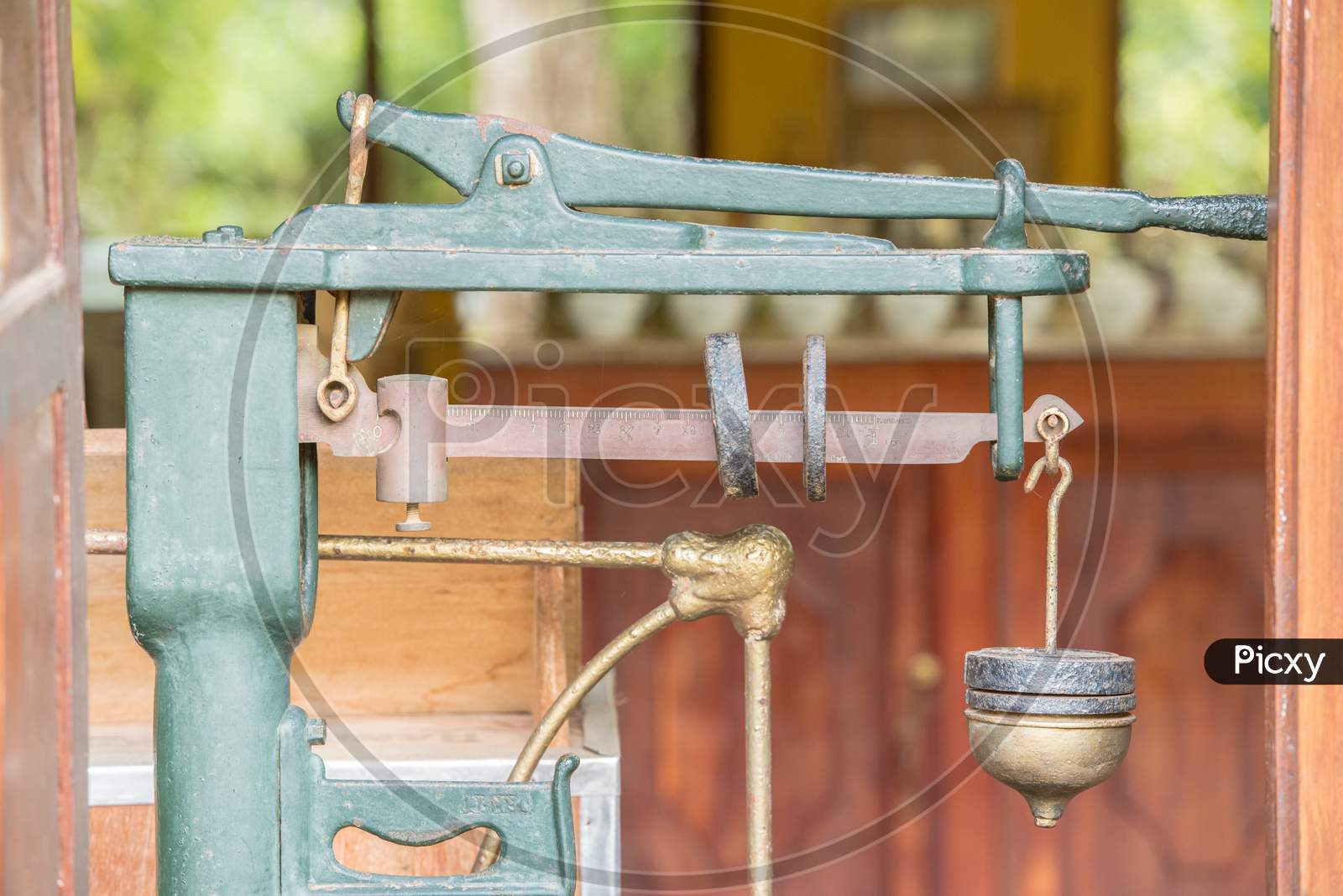 Traditional Weigh Balance In  Tea Estate And Tea Museum. Ahangama, Sri Lanka