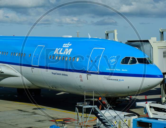 KLM Royal Dutch Airlines Airbus A330-203 At Amsterdam Airport Schiphol