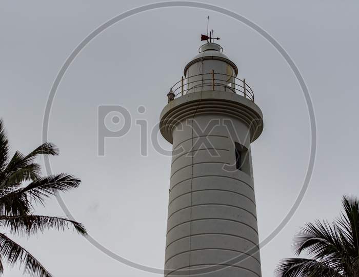 Lighthouse In Galle Fort In Bay Of Galle On Southwest Coast Of Sri Lanka.