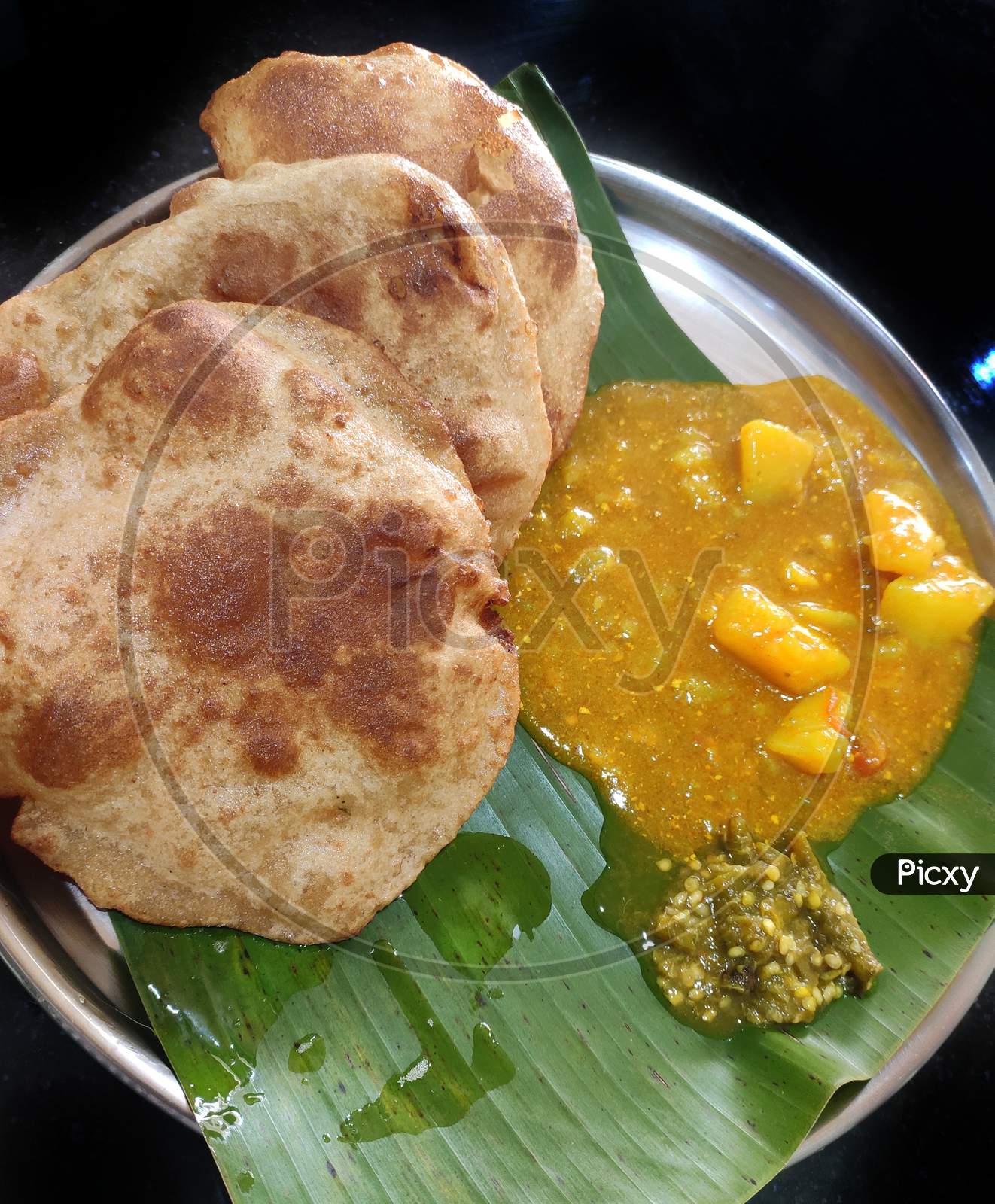 Breakfast - Puri and Sabji