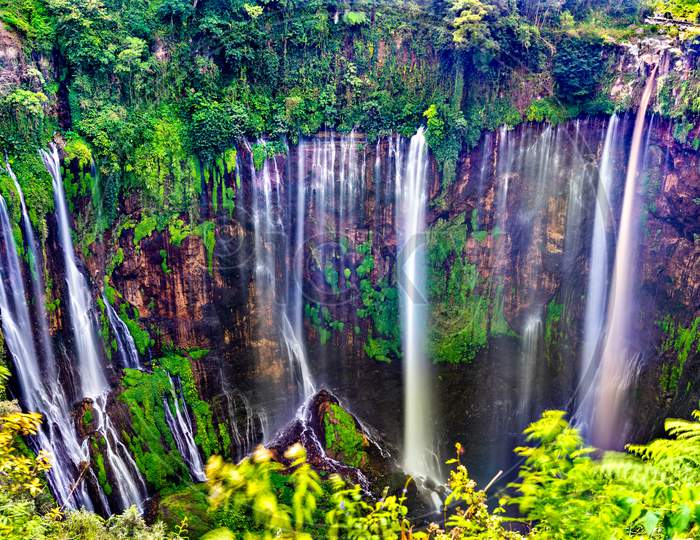 Tumpak Sewu Waterfalls In East Java, Indonesia