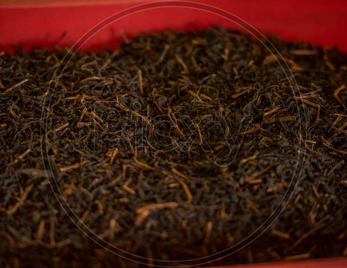 Fresh Tea Powder In The He Handunugoda Tea Estate And Tea Museum. Ahangama, Sri Lanka