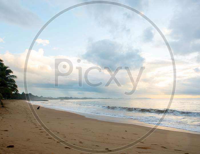 Sunset In The Beach Of Tangalle, Sri Lanka.