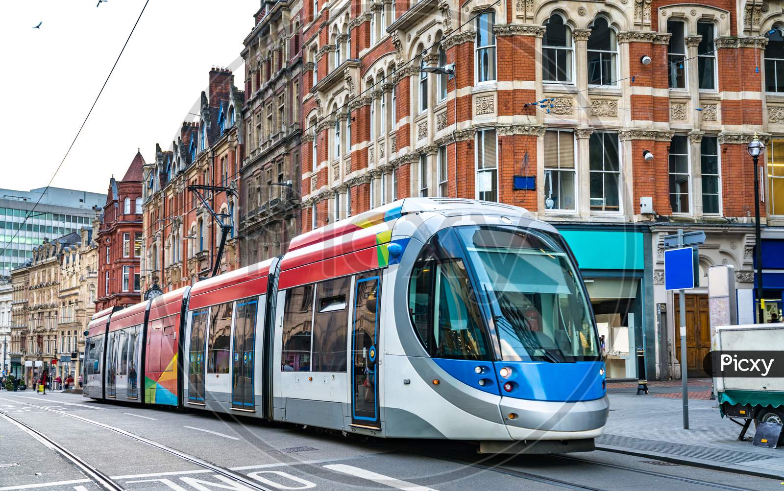 City Tram In Birmingham, England