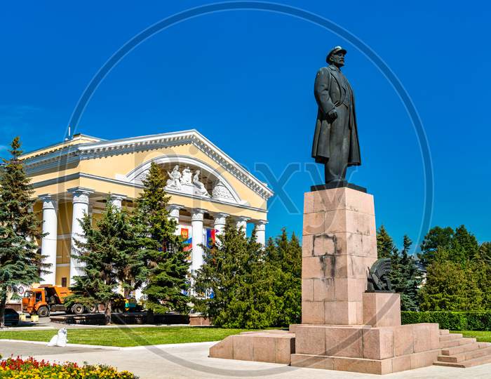 Statue Of Vladimir Lenin In Yoshkar-Ola, Russia.