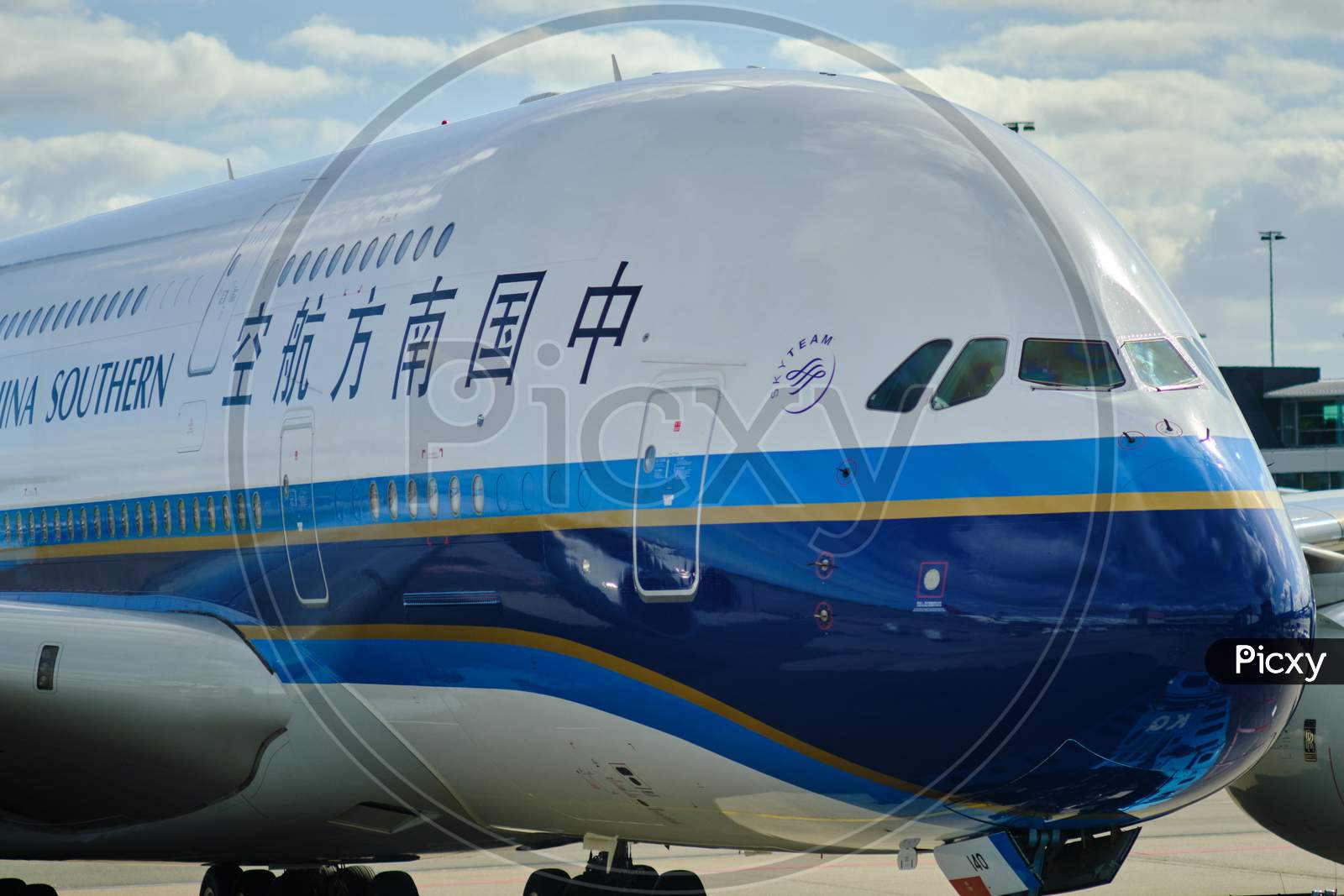 China Southern Airlines Airbus A380 At Amsterdam Airport Schiphol