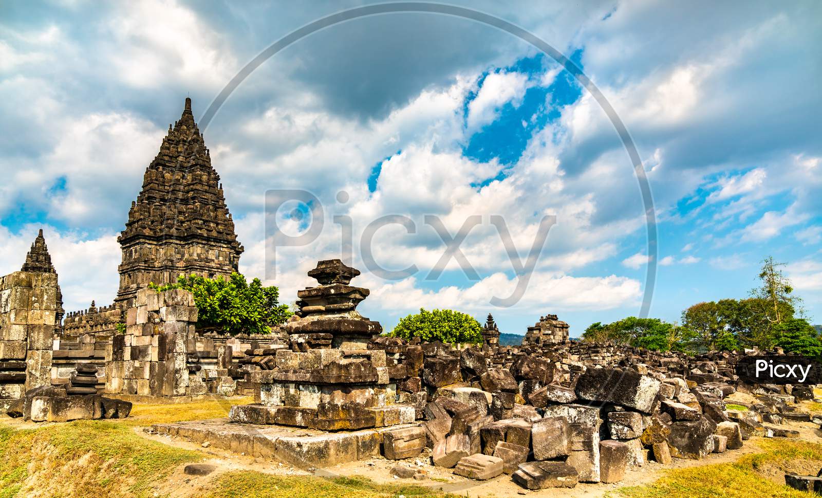 Prambanan Temple Near Yogyakarta In Indonesia