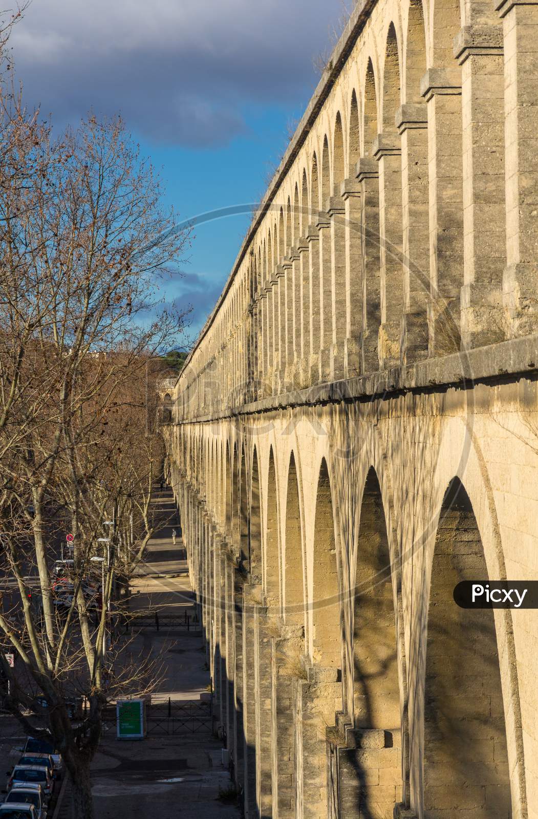Saint Clement Aqueduct In Montpellier, France