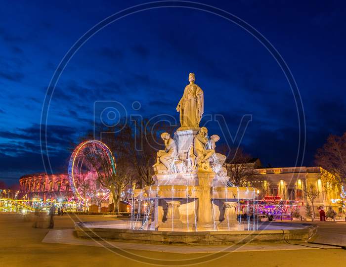 Fontaine Pradier In Nimes - France, Languedoc-Roussillon