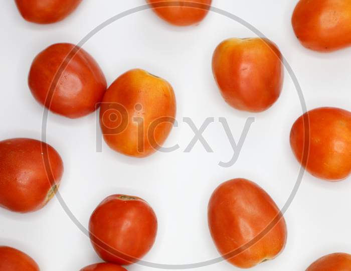 red tomatoes background. Group of tomatoes. fresh vegetarian.