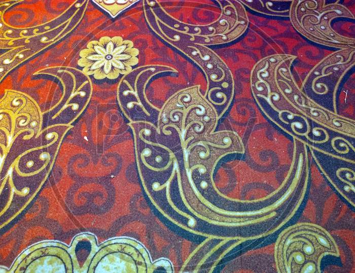 red floor design fabric texture background