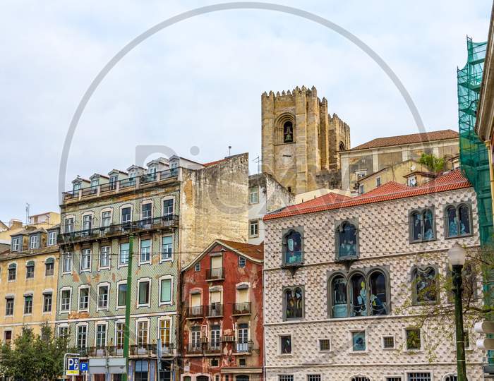 Buildings In The City Center Of Lisbon - Portugal