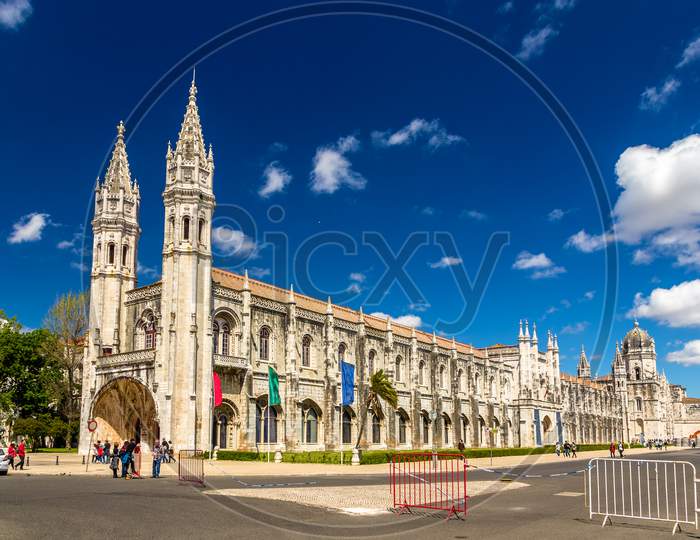 Maritime Museum And Jeronimos Monastery In Lisbon - Portugal