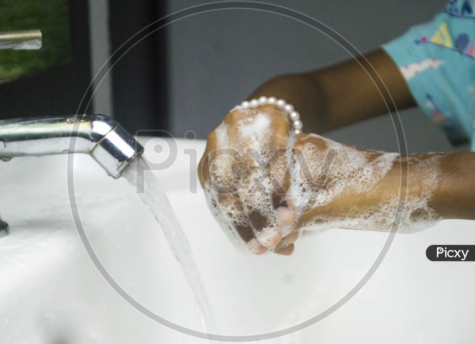 Washing And Rubbing With Soap Preventing Pandemic Virus And Keep Hygienic