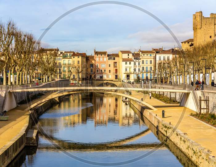 Canal De La Robine In Narbonne, Languedoc-Roussillon - France