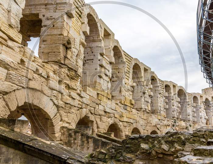 Roman Amphitheatre In Arles - Unesco World Heritage In France