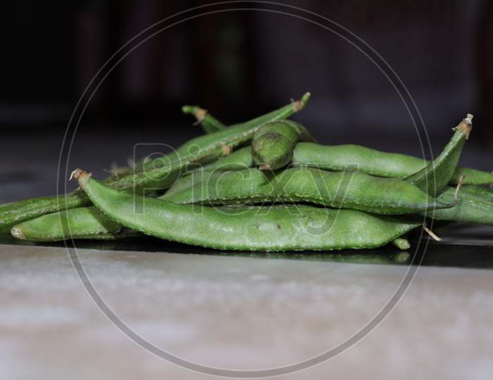 Beans Green Vegetable Closeup