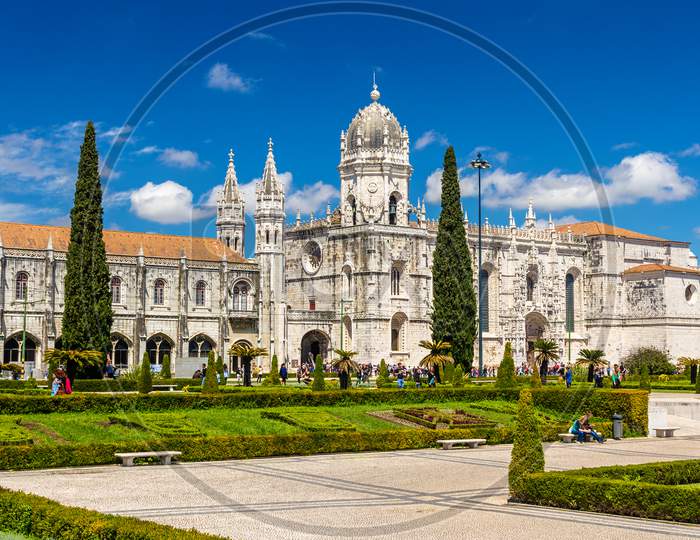 View Of The Jeronimos Church In Lisbon - Portugal