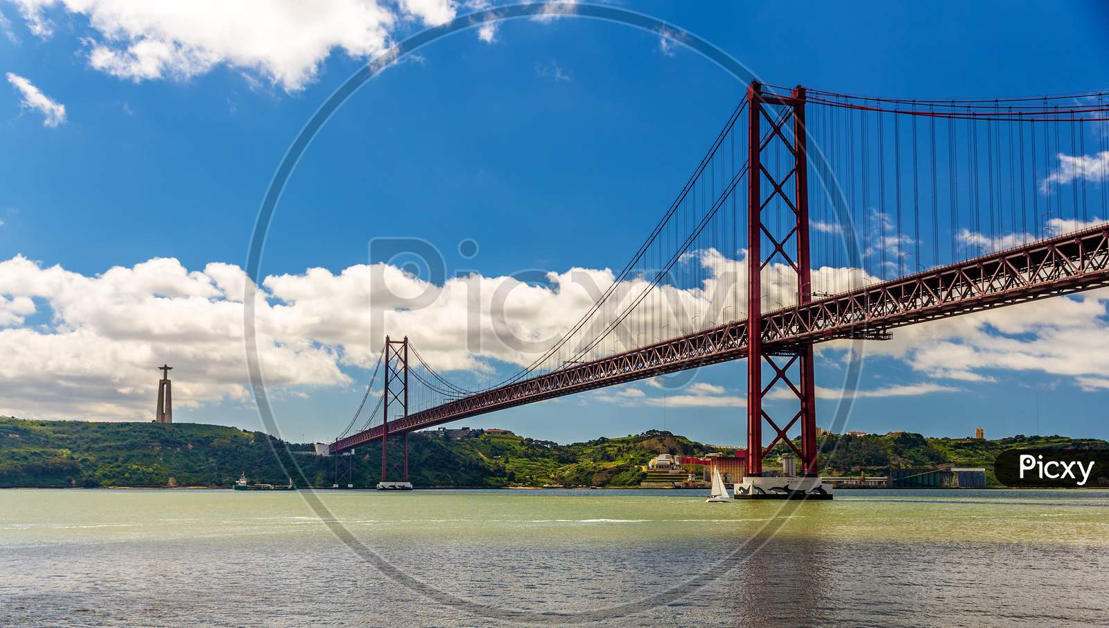 View Of The 25 De Abril Bridge - Lisbon, Portugal