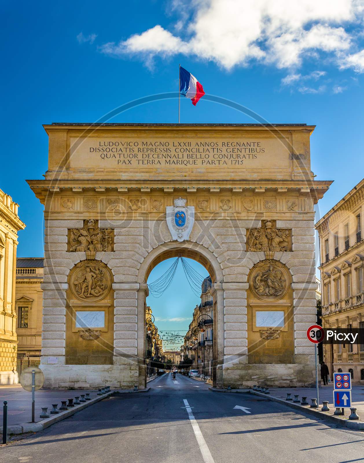 Porte Du Peyrou, A Triumphal Arch In Montpellier - France