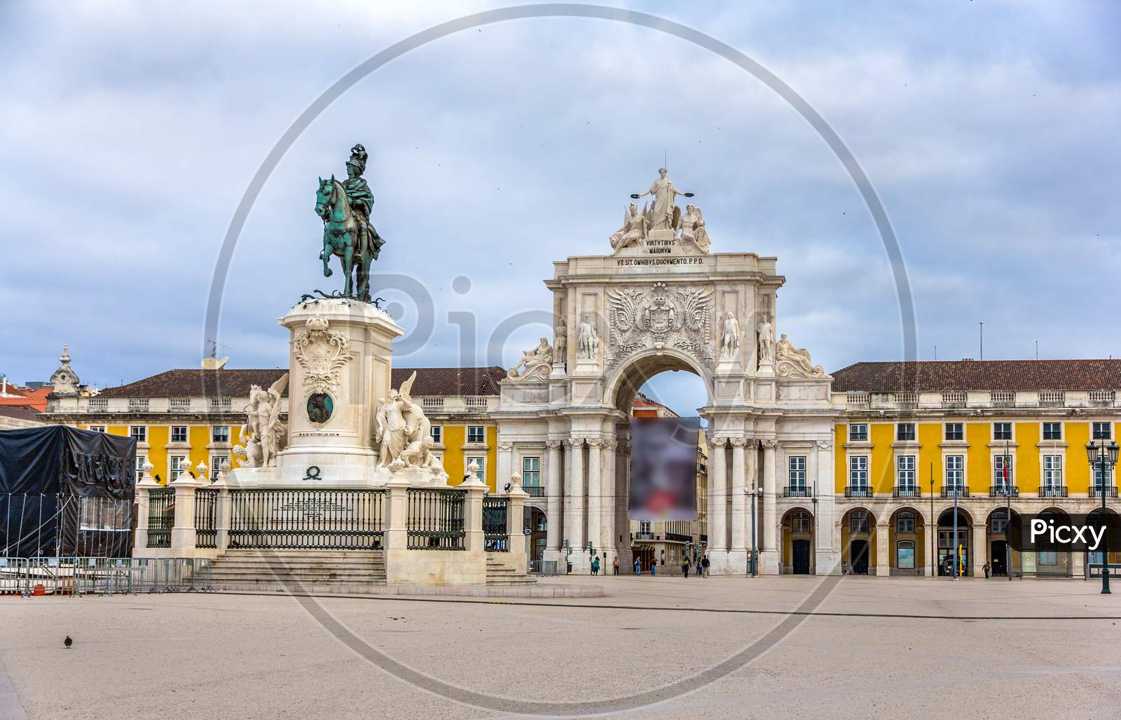 Monument To Joseph I Of Portugal In Lisbon